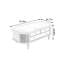 Table basse à 6 tiroirs en noyer-1361022397