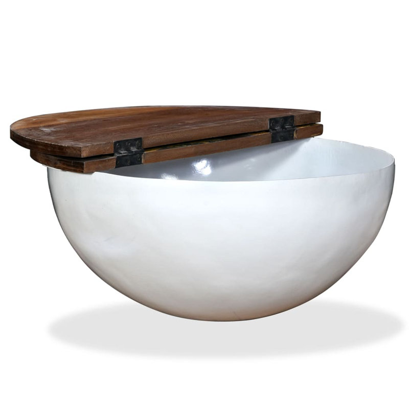 Marina Solid Coffee Table, White
