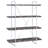 Rustic Herringbone Bookcase With Full-Length Shelf