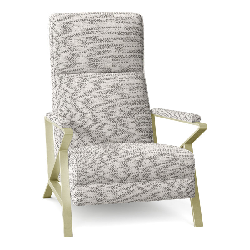 Infinity Recliner, Brushed Brass, Perigold Arigato Balsamic