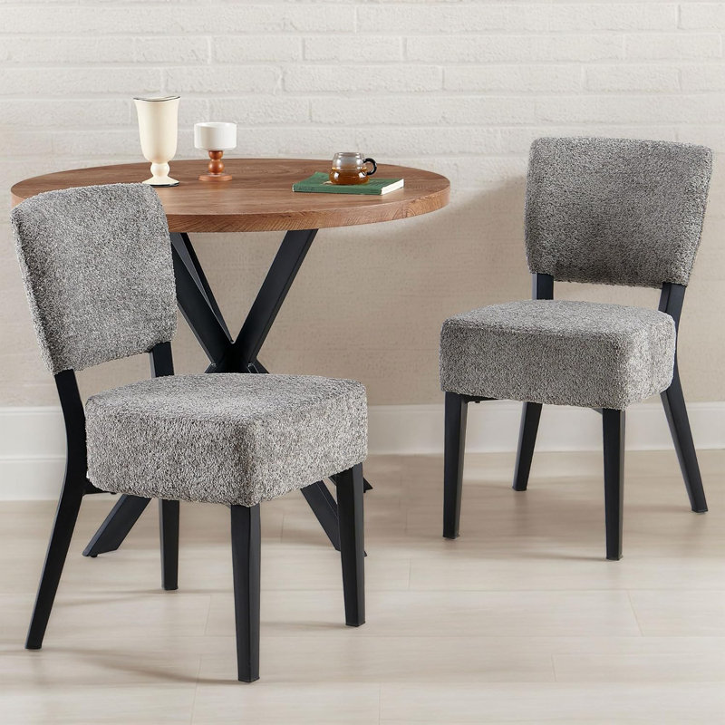 Danette 3 - Piece Dining Set, 3 Pieces: Table, 2 Chairs, Gray
