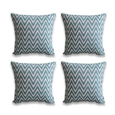 Geometric Cotton Blend Outdoor Pillow Cover