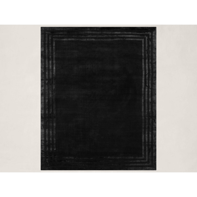 Ralph Lauren Ellington Border Wool, Viscose Geometric Rug, Rectangle 9' x 12'