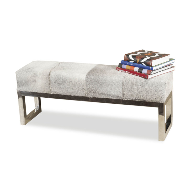 Moro Genuine Leather Upholstered Bench