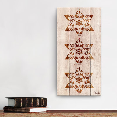 « star of david x », reproduction d’impression sur toile enroulée