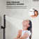 Pressure Balancing Shower Faucet 12" High-Pressure Dual Showerheads with LCD Display