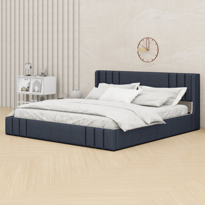 Base de lit tapissier avec tête de lit Minimalist