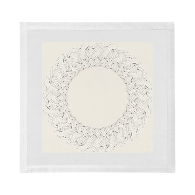 Raffia Cotton Sateen Dinner Napkins