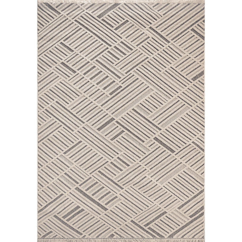 SEVILLE 5X7 3608-190 GRIS IVOIRE, Rectangle 5 pi x 7 pi