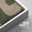"Abstrait géométrique vert et beige, illustrations, art moderne, décor boho relax zen nordique" - 3 pièces-100781289-100781286