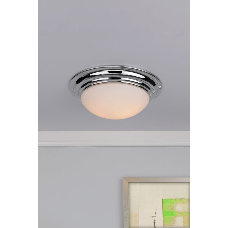 Eastwood Glass Flush Mount, 12cm H x 38cm W x 38cm D