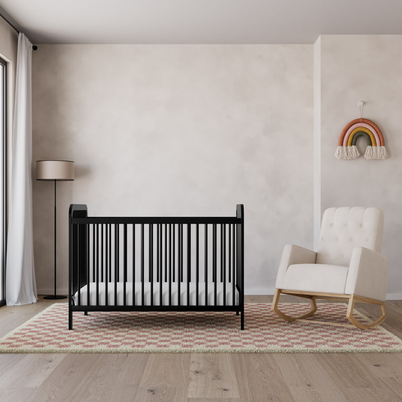 Storkcraft Pasadena 3-in-1 Convertible Crib, Black, Crib