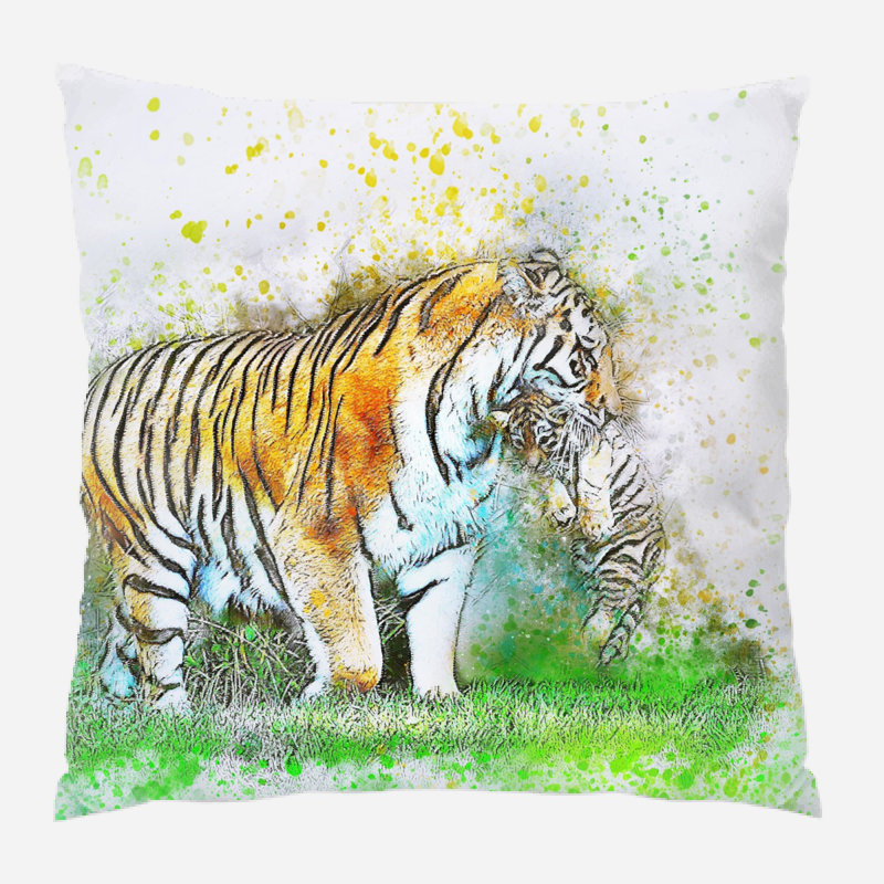  Coussin Tiger, Microsuède, Intérieur