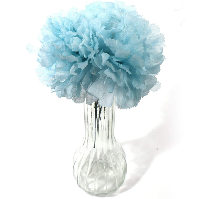 Pot de fleurs en soie, bleu