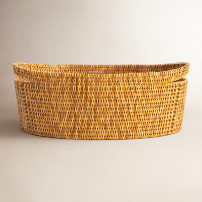 Helmsford Handwoven Rattan Storage Bin