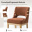 Chaise de salle à manger rembourrée avec dossier ouvert Kaler-130166349-130166350