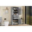 Armoire de rangement avec espace de rangement multifonctionnel, portes avec tablettes de rangement, 2 tiroirs, tablette réglable, gris (même SKU: N759P293426E)