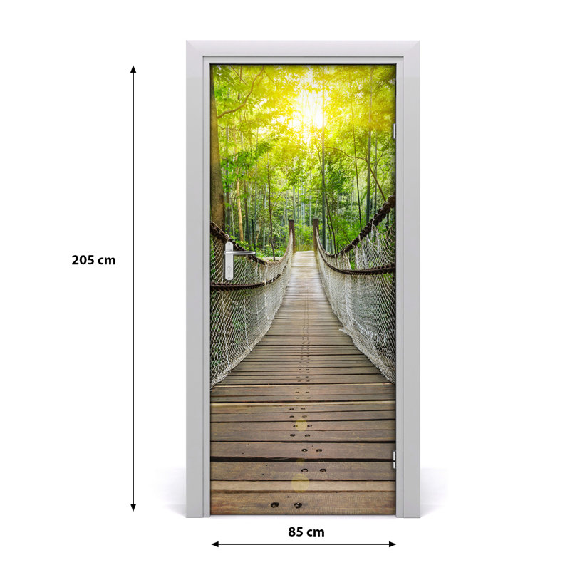 Suspension Bridge Door Decal