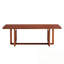 Table basse rectangulaire en bois avec pieds robustes