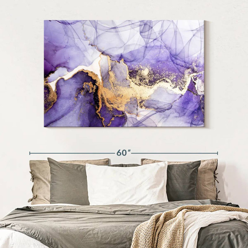 «Purple Haze», reproduction sur toile, H 34 po x l 51 po x P 1,25 po