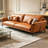 Orange Genuine Leather Modular Sofa