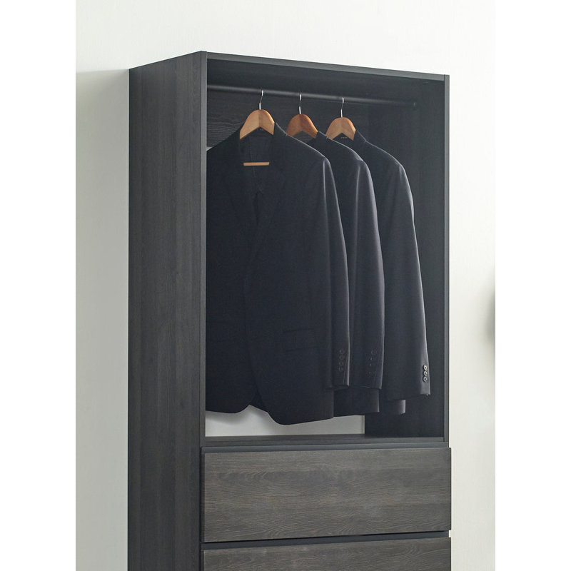 Kalinikos 31.4'' Closet System, Black