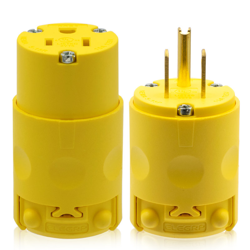 15 Tamper Resistant Socket, 1, Yellow