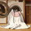 Tapis beige moderne et contemporain lavable à la machine Myrtlewood-948083838