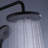 Exposed Shower Combo Set with 10 Inch Rain Shower Head with 3-Function Handheld Wall Mounted Bathroom Shower System (Rough-in-valve not included)