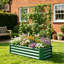 Treillis en acier robuste, 120 x 60 x 30 cm, vert moderne pour jardin.