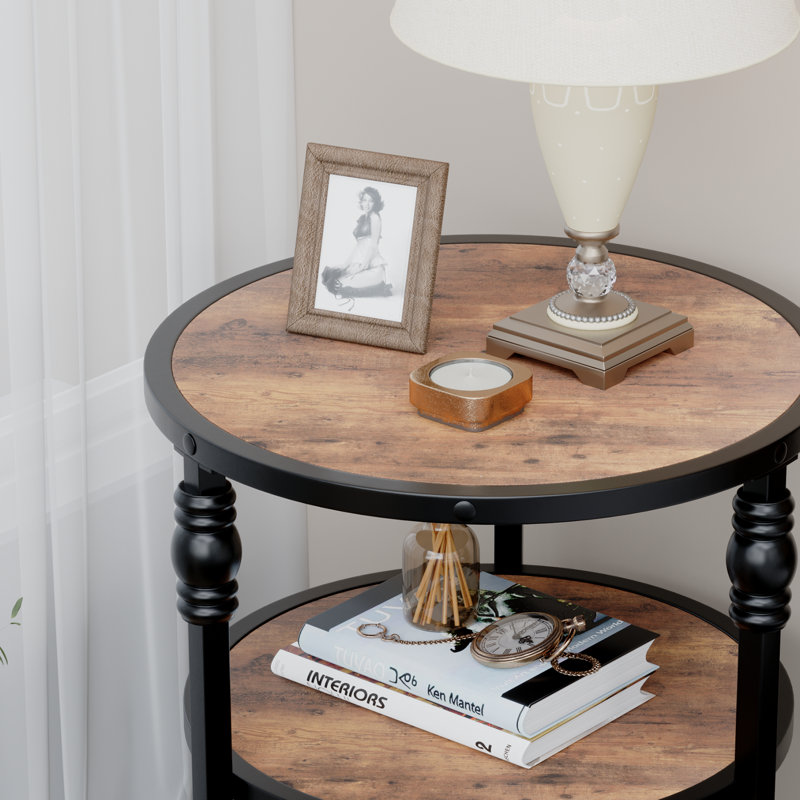 Living Room Table Set, Dark Oak