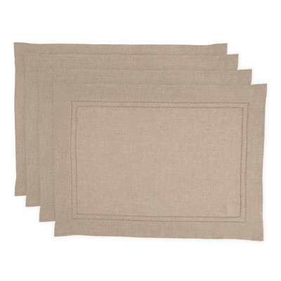 Double Hemstitch - 100% Pure Linen Placemats