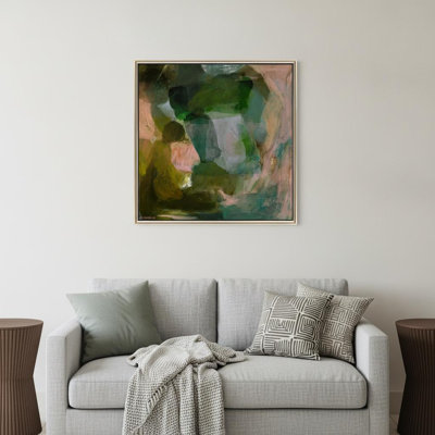 Art mural Maniforme argent flottant