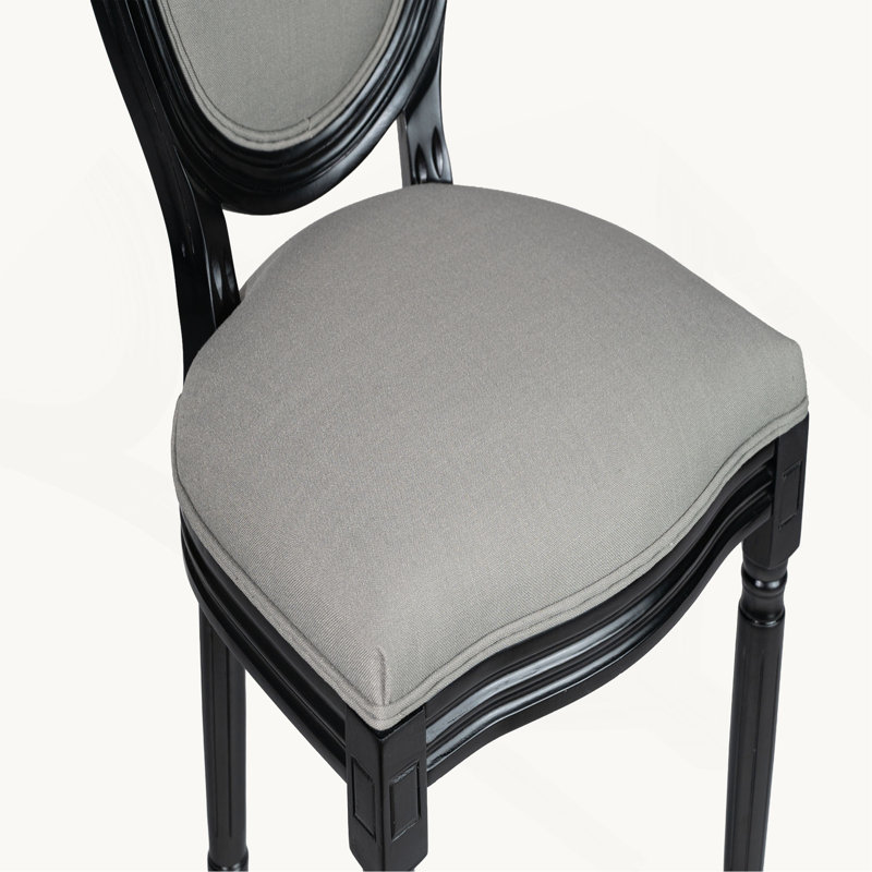 Ensemble de 2 chaises de salle à manger French Country, Gris clair