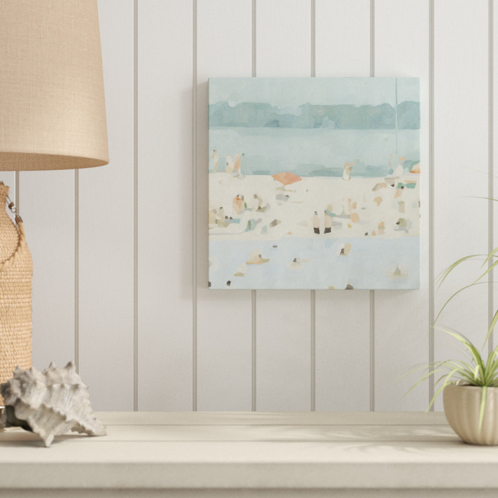 Sea Sandbar II by Emma Scarvey - Wrapped Canvas Painting