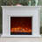 White Solid Wood Electric Fireplace-1699792201-1699792200