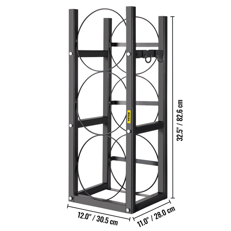 Steel Storage Rack, 33" H x 12" W x 11" D