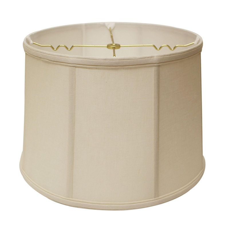 Abat-jour tambour en lin 17 po, Beige, H 11 po x l 16 po x P 10 po