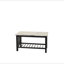 Table basse moderne et contemporaine avec plateau en faux marbre et pieds en noyer antique-56752084