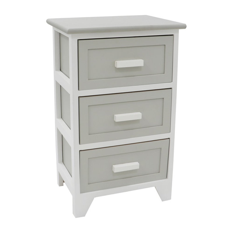 27cm W Solid Wood Bedside Table