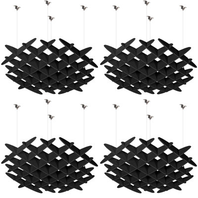 VIVO Acoustic Ceiling Waffle Panel, 4-Pack