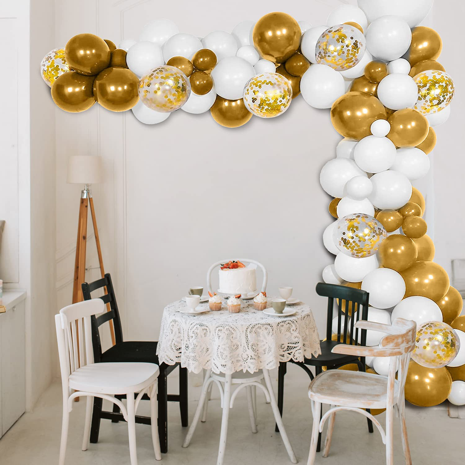 Abbie Home 125Pcs Party Balloon Arch Garland Kit Decorations With
