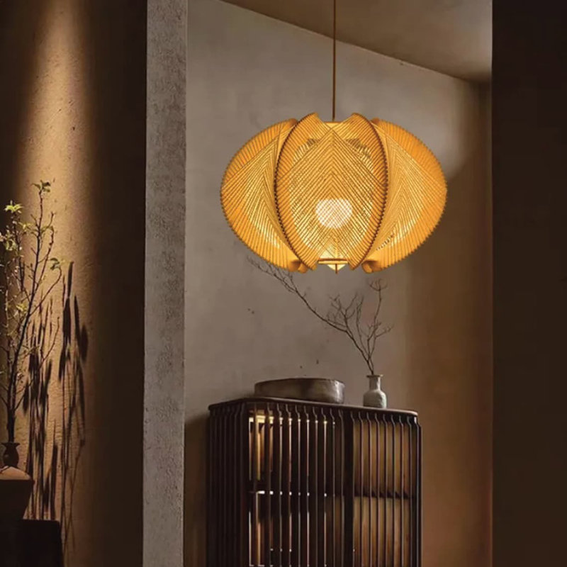 Allice 1 - Light Natural Chandelier Pendant