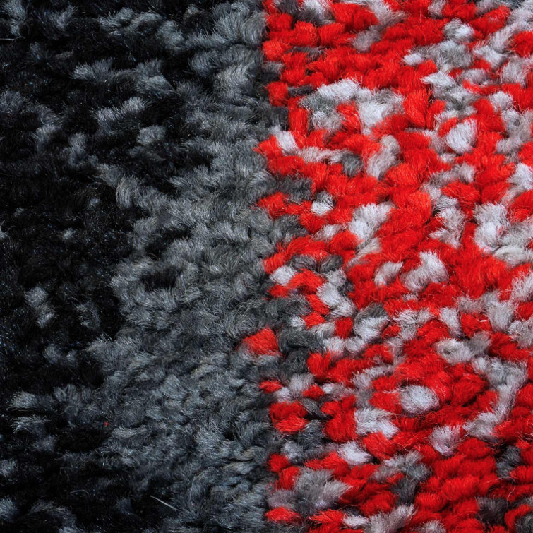 Croskey Abstract Indoor Rug, Rectangle 3'11" x 5'3"
