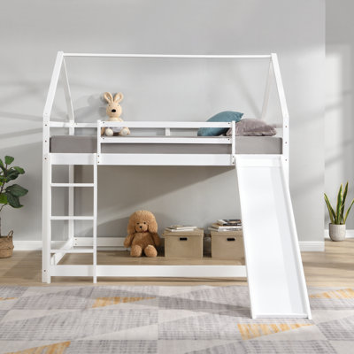 Lit superposé avec toit coulissant, lit plateforme, cadre de lit