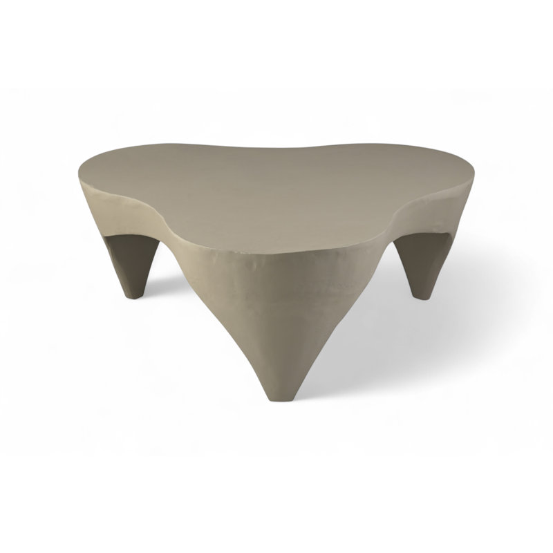 Bourges Aluminum Coffee Table, Taupe