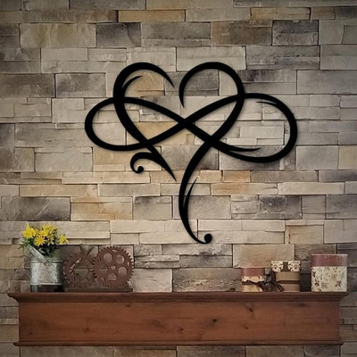 Roder Infinity Heart, décoration murale unique en métal Infinity Heart