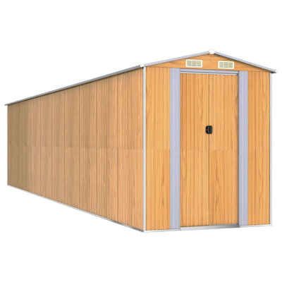6.3 ft. W x 28.05 ft. D Steel Traditional Storage Shed