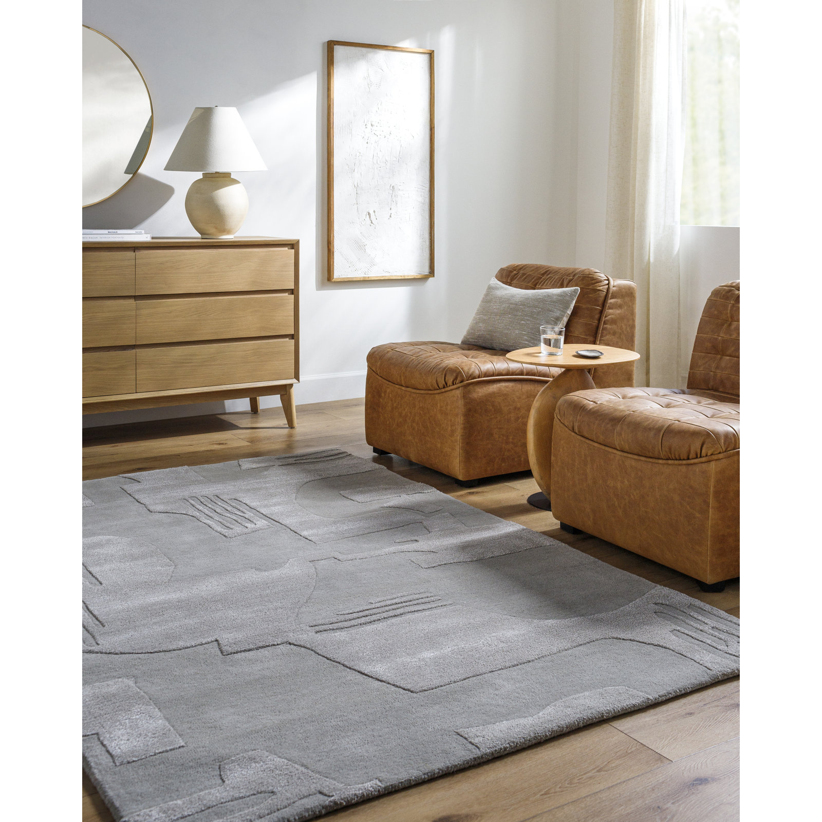 Raki Hand-Tufted Abstract Rug, Rectangle 2' x 3'