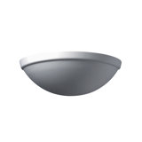Ambiance - Rimmed Quarter Sphere Wall Sconce - Carbon Matte Black - E26